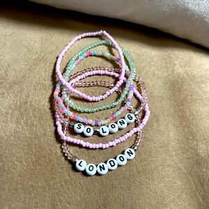 So Long London 🌸 Taylor Swift bracelet stack